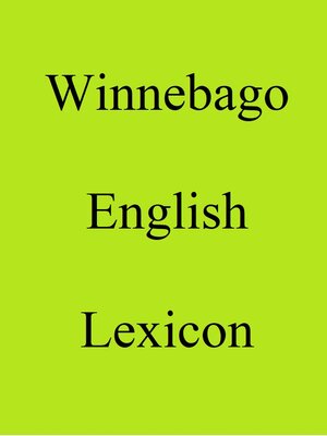cover image of Winnebago  English Lexicon